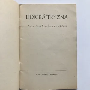 Lidická tryzna (Projevy, učiněné dne 10. června 1945 v Lidicích)
