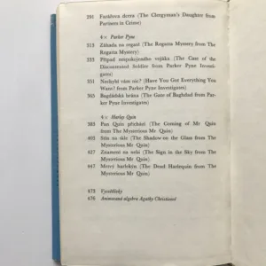 Muž v mlze, Agatha Christie