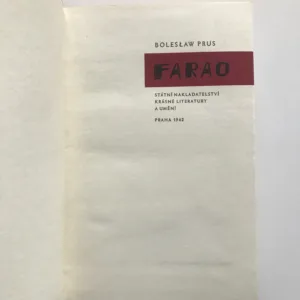 Farao, Boleslaw Prus