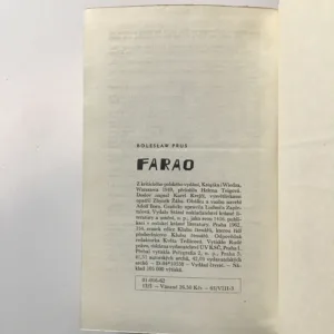 Farao, Boleslaw Prus