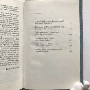 Pět portugalských novel, Mário de Sá-Carneiro, Branquinho da Fonseca, Carlos de Oliveira, Ferreira de Castro, Hélia Correiová