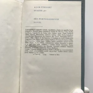 Pět portugalských novel, Mário de Sá-Carneiro, Branquinho da Fonseca, Carlos de Oliveira, Ferreira de Castro, Hélia Correiová
