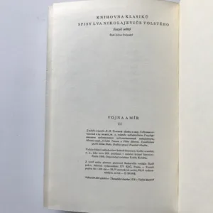 Vojna a mír I-IV, Lev Nikolajevič Toljstoj