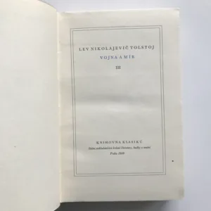 Vojna a mír I-IV, Lev Nikolajevič Toljstoj