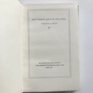 Vojna a mír I-IV, Lev Nikolajevič Toljstoj