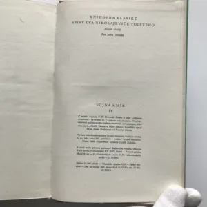 Vojna a mír I-IV, Lev Nikolajevič Toljstoj