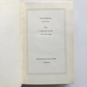 Deník (Výbor z deníkových zápisků z let 1801-1842), Stendhal