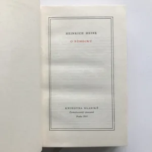 O Německu, Heinrich Heine