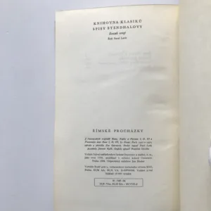 Římské procházky, Stendhal