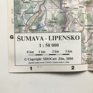 Šumava, Lipensko, Český Krumlov (cykloturistická mapa, 1:50 000), SHOCart