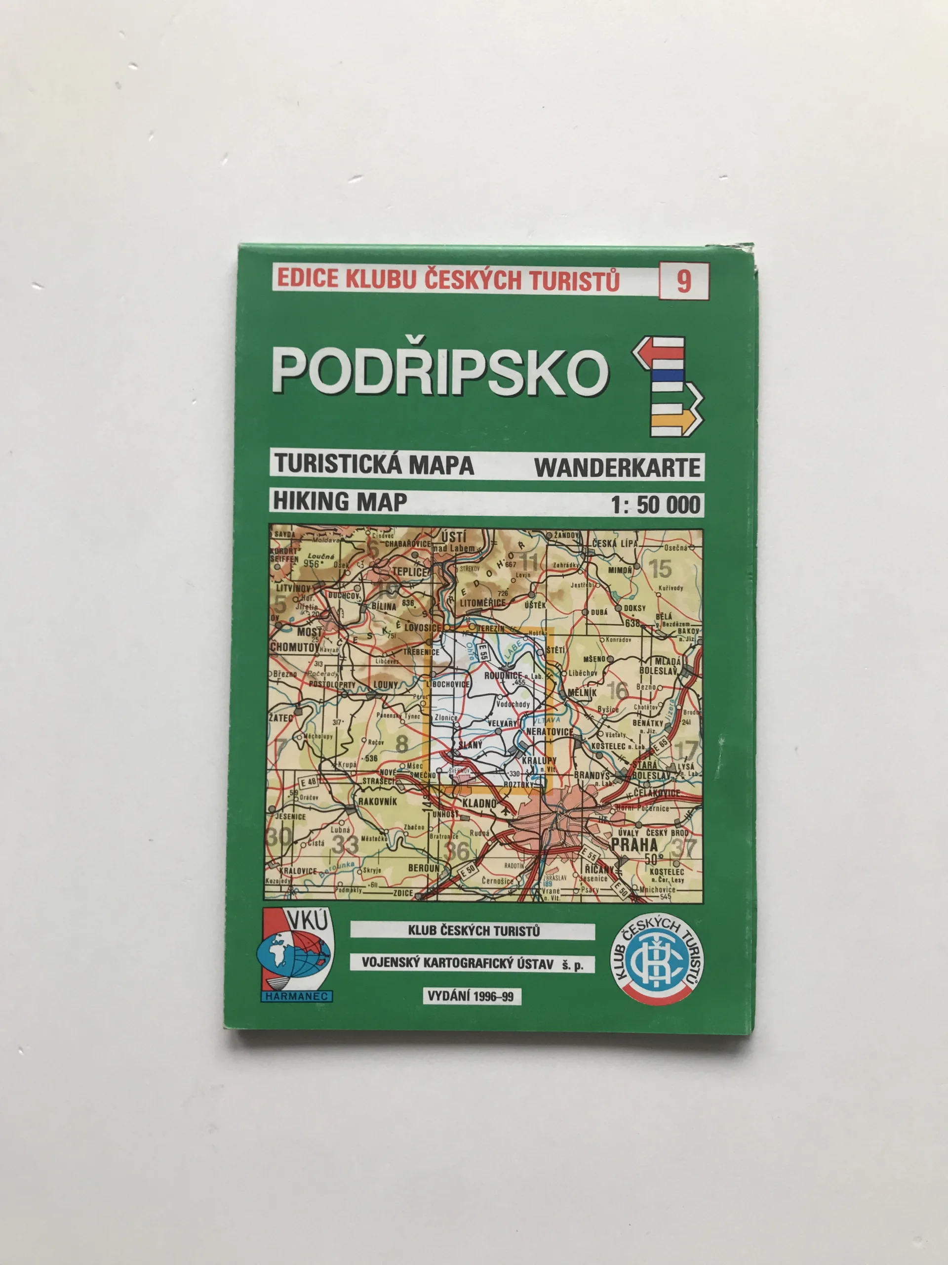 Podřipsko (turistická mapa, 1:50 000)