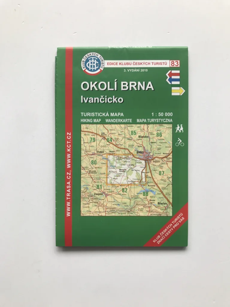 Okolí Brna – Ivančicko (turistická mapa, 1:50 000)