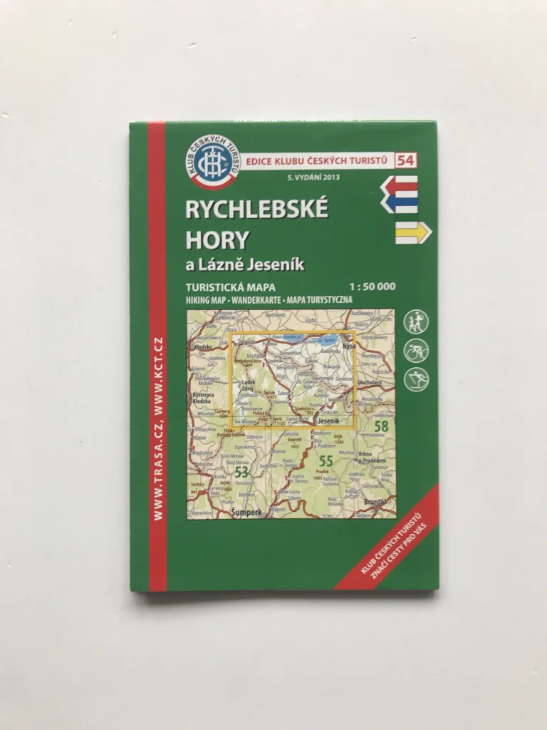 Rychlebské hory a Lázně Jeseník (turistická mapa, 1:50 000)