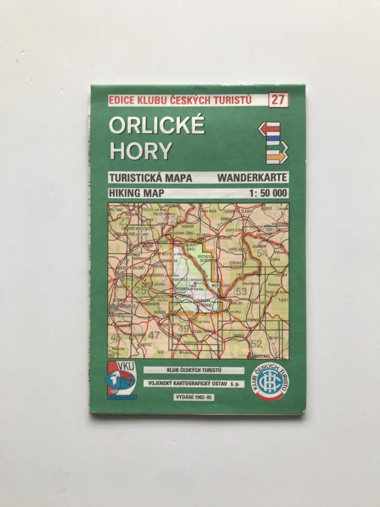 Orlické hory (turistická mapa, 1:50 000)