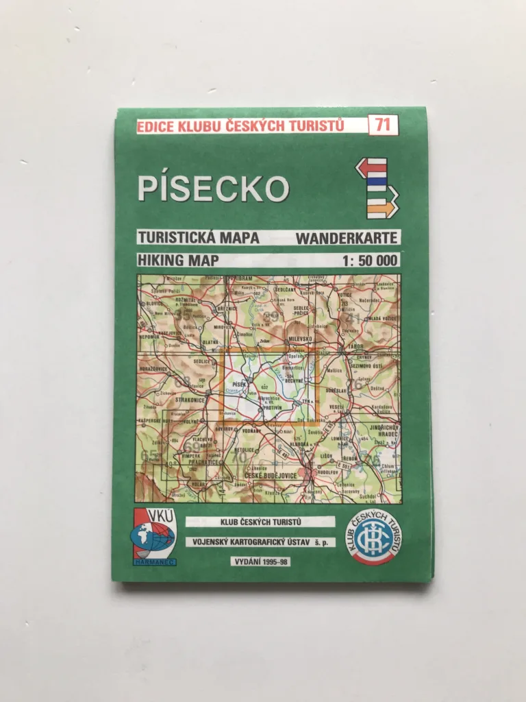 Písecko (turistická mapa, 1:50 000)