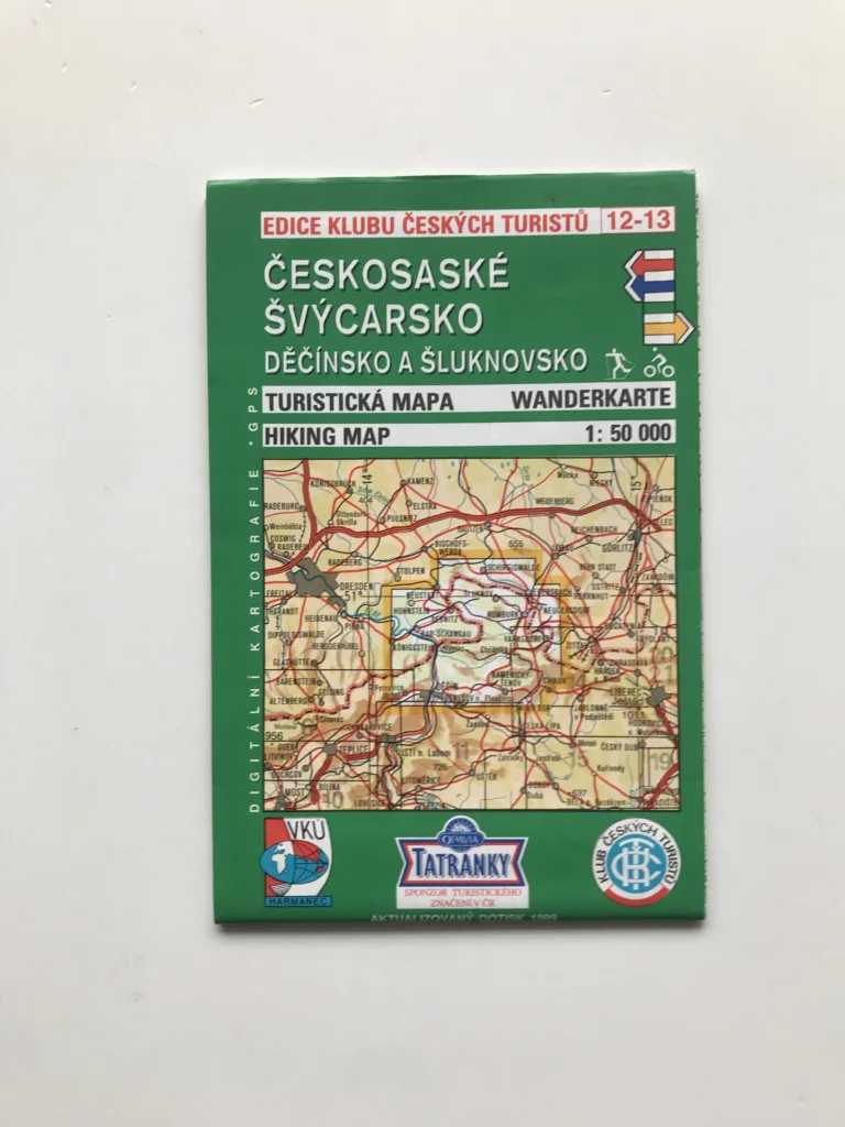 Českosaské Švýcarsko – Děčínsko a Šluknovsko (turistická mapa, 1:50 000)