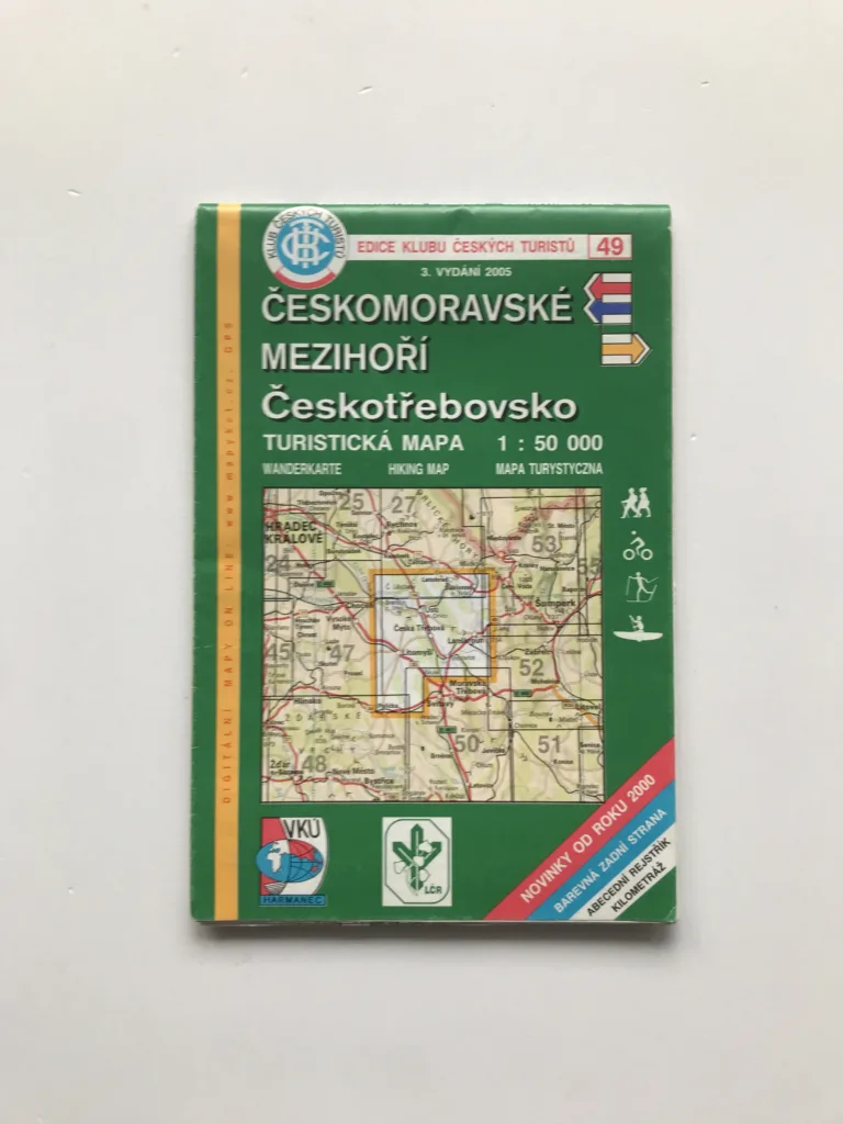 Českomoravské mezihoří – Českotřebovsko (turistická mapa, 1:50 000)