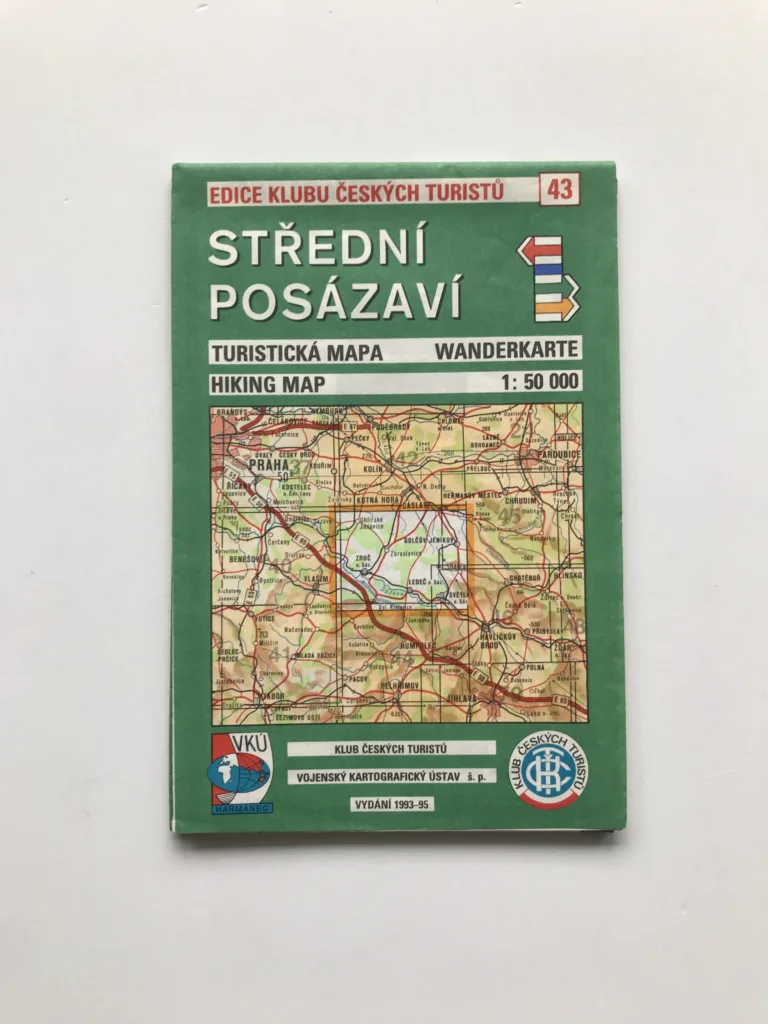Střední Posázaví (turistická mapa, 1:50 000)