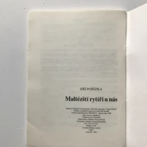 Maltézští rytíři u nás, Jiří Pořízka