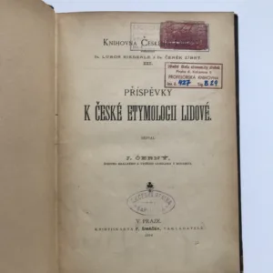 Příspěvky k české etymologii lidové, Josef Černý