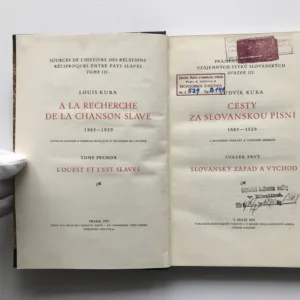 Cesty za slovanskou písní (Svazek prvý – Slovanský západ a východ), Ludvík Kuba