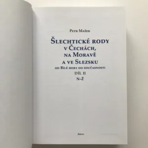 Šlechtické rody v Čechách, na Moravě a ve Slezsku od Bílé hory po současnost 1+2, Petr Mašek