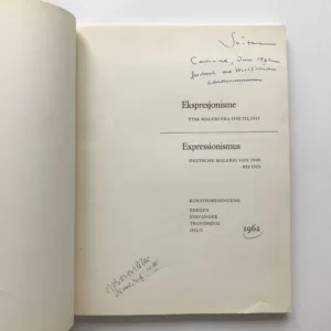 Ekspresjonisme / Expressionismus (Deutsche Malerei von 1900 bis 1915) (podpis Jaroslav Borovička)