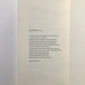Josef Šíma – Kresby, Eva Petrová, Jiřina Kumstátová
