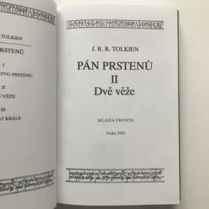 Pán prstenů II – Dvě věže, J. R. R. Tolkien