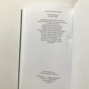 Pán prstenů II – Dvě věže, J. R. R. Tolkien