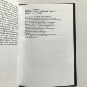 Tajemství egyptských pyramid (Záhady pod pískem), Andreas von Rétyi