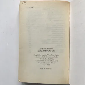 Když započal čas (Doklady o bozích z vesmíru, kteří změnili vývoj lidstva), Zecharia Sitchin