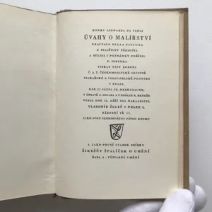 Úvahy o malířství (Trattato della pittura), Leonardo da Vinci