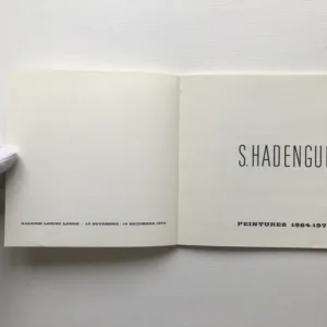 Sébastien Hadengue – Peintures 1964-1974