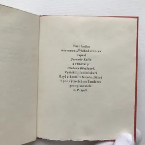 Včely a lidé / Východ slunce / Schopenhauer básníkem (3x podpis autora), Jaromír Rašín