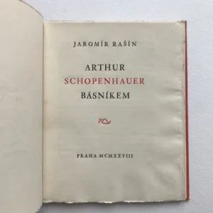 Včely a lidé / Východ slunce / Schopenhauer básníkem (3x podpis autora), Jaromír Rašín