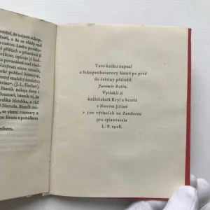 Včely a lidé / Východ slunce / Schopenhauer básníkem (3x podpis autora), Jaromír Rašín