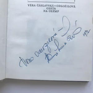 Cesta na Olymp (podpis autorky), Věra Čáslavská-Odložilová