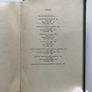 Výbor z dramat I., William Shakespeare