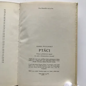 Ptáci, Karel Svolinský, Jaroslav Spirhanzl-Duriš