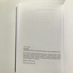 Západ. Spojené státy a Západní Evropa ve studené válce, Petr Luňák
