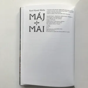 Máj / Mai, Karel Hynek Mácha