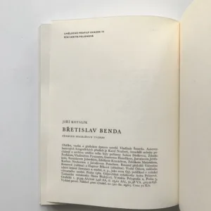 Břetislav Benda (Přehled sochařovy tvorby), Jiří Kotalík