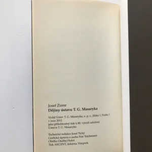 Dějiny Ústavu T. G. Masaryka, Josef Zumr