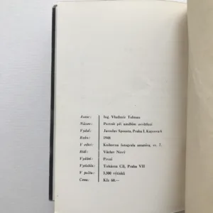 Portrét při umělém osvětlení, Vladimír Tolman