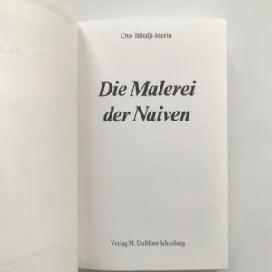 Die Malerei der Naiven, Oto Bihalji-Merin