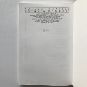 Kniha o komedii, Zdeněk Hořínek