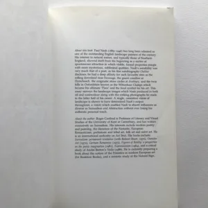 The Landscape Vision of Paul Nash, Roger Cardinal