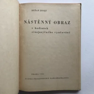 Nástěnný obraz v hodinách cizojazyčného vyučování, Dušan Josef