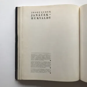 Janáček – Hukvaldy, Josef Sudek